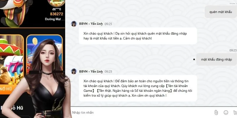 Xử lý khi quên mật khẩu tài khoản tại nhà cái 88VN